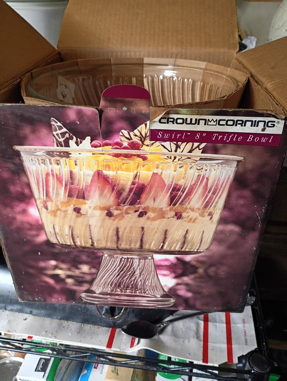A Swirl 8' Trifle Bowl